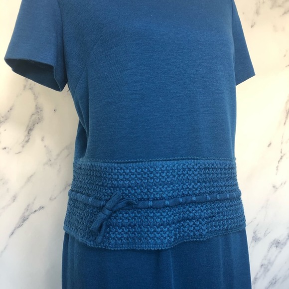 Vintage Henry Rosenfeld Skirt & Top Sweater Knit 50's Outfit Matching Set Blue - Picture 2 of 16